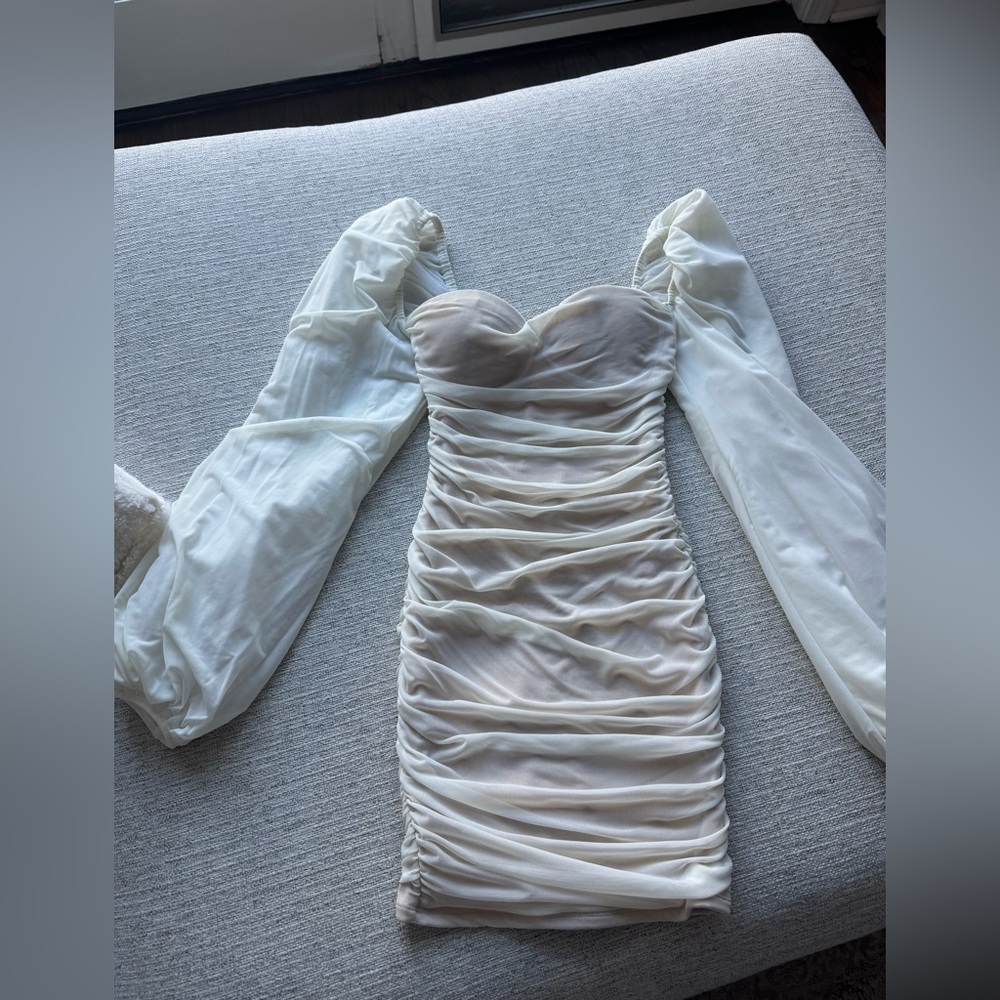 Oh Polly Ruched Mini Dress